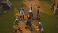 The group arrive at the Old Mansion in the cutscene "Datascapes".
