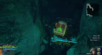 The High Seas / Undersea Cavern: From the Save, head North. At the fork continue North and at the second fork head East.
